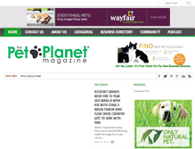 Tablet Screenshot of petplanetmagazine.com